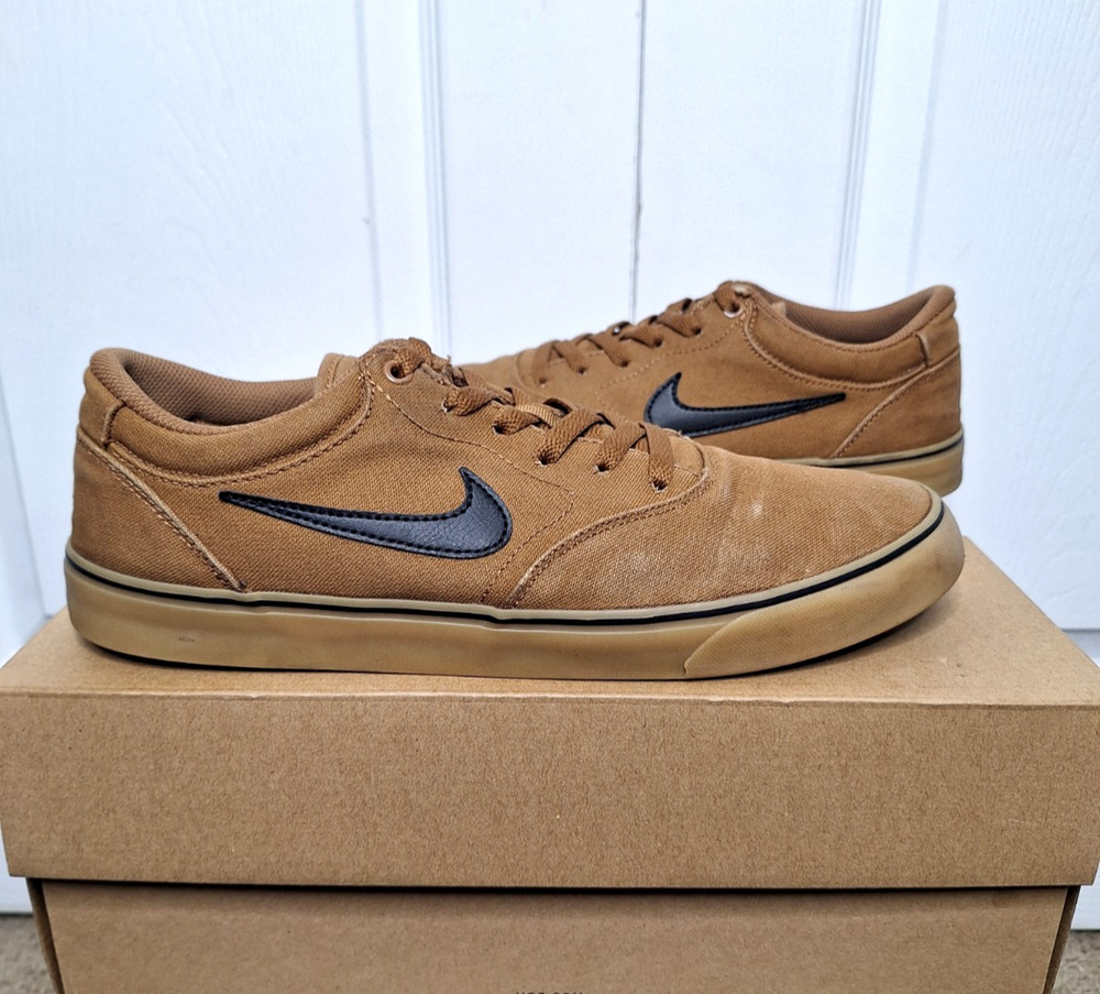 Nike SB Chron 2 Ale Brown Black Canvas Skate Shoes DM3494-201 size 11